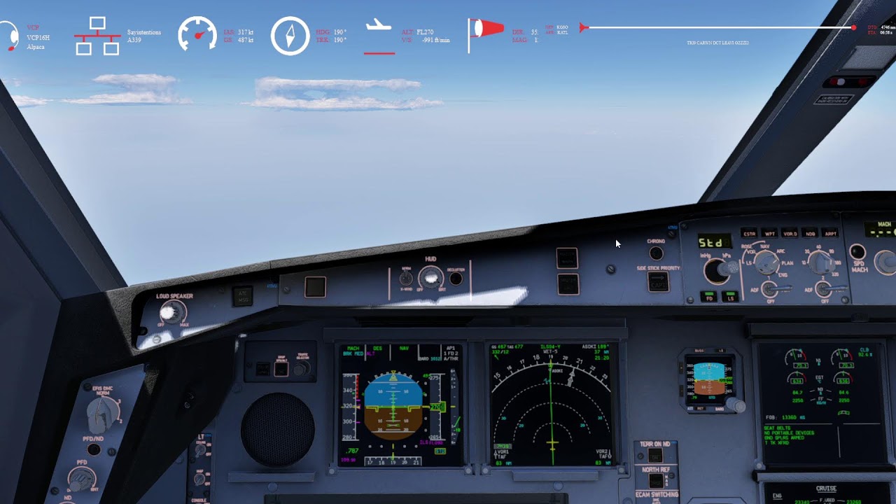 X-Plane 12 12.4 b4 Back to Basics Cold and Dark Toliss A339 KGSO/KATL Say intentions  Traffic Global