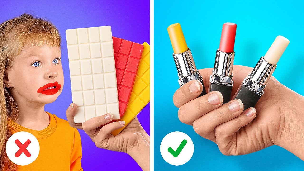 BATOM COMESTÍVEL?! TRUQUES DE PAIS INTELIGENTES COM ALIMENTOS