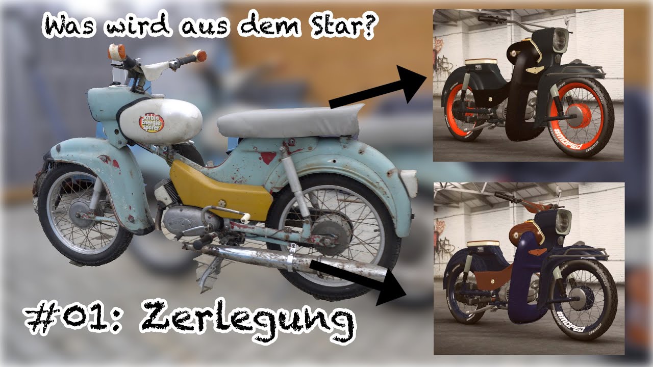 Simson Star wird komplett zerlegt