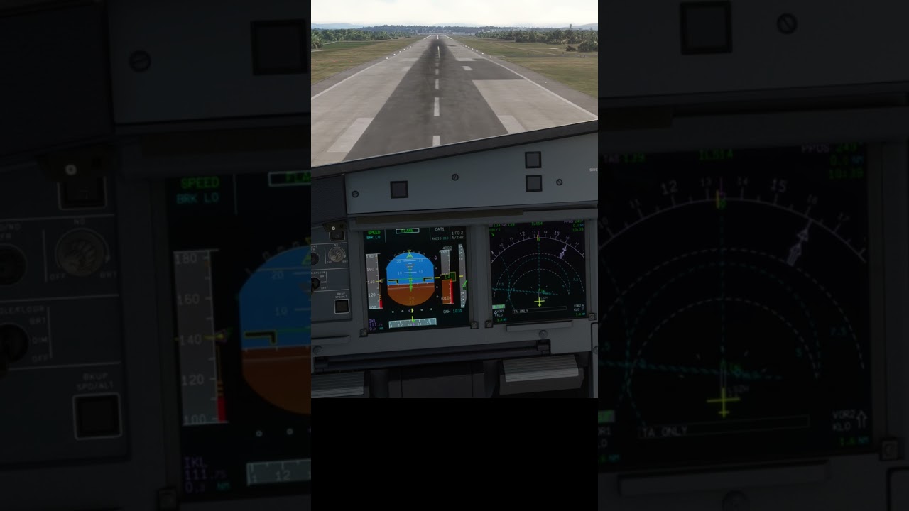 A320neo PERFECT landing at Zurich RWY 14 #a32nx #aviation #a320nx #msfs