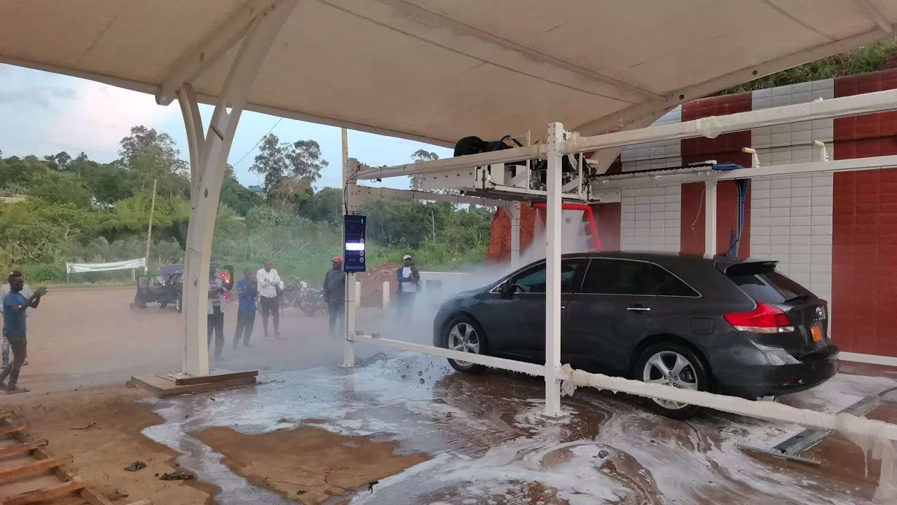 The first K6 touchless car wash machine in Cameroon has been successfully installed