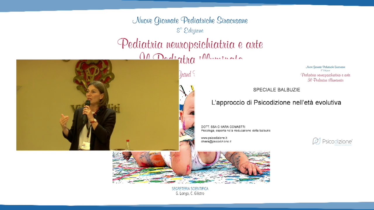 Chiara Comastri, balbuzie al Convegno di Pediatria