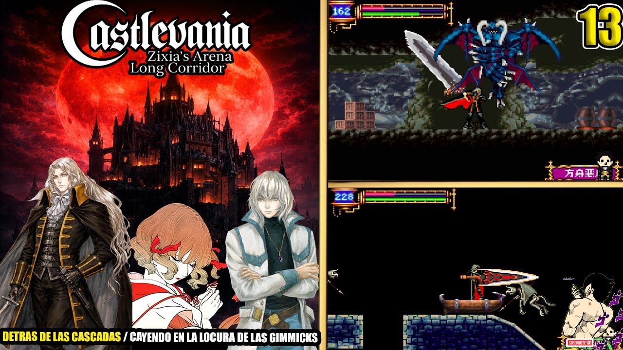 Castlevania: Zixia's Arena Long Corridor Ep.-13 DETRAS DE LAS CASCASCADAS / CAYENDO EN LAS GIMMICKS