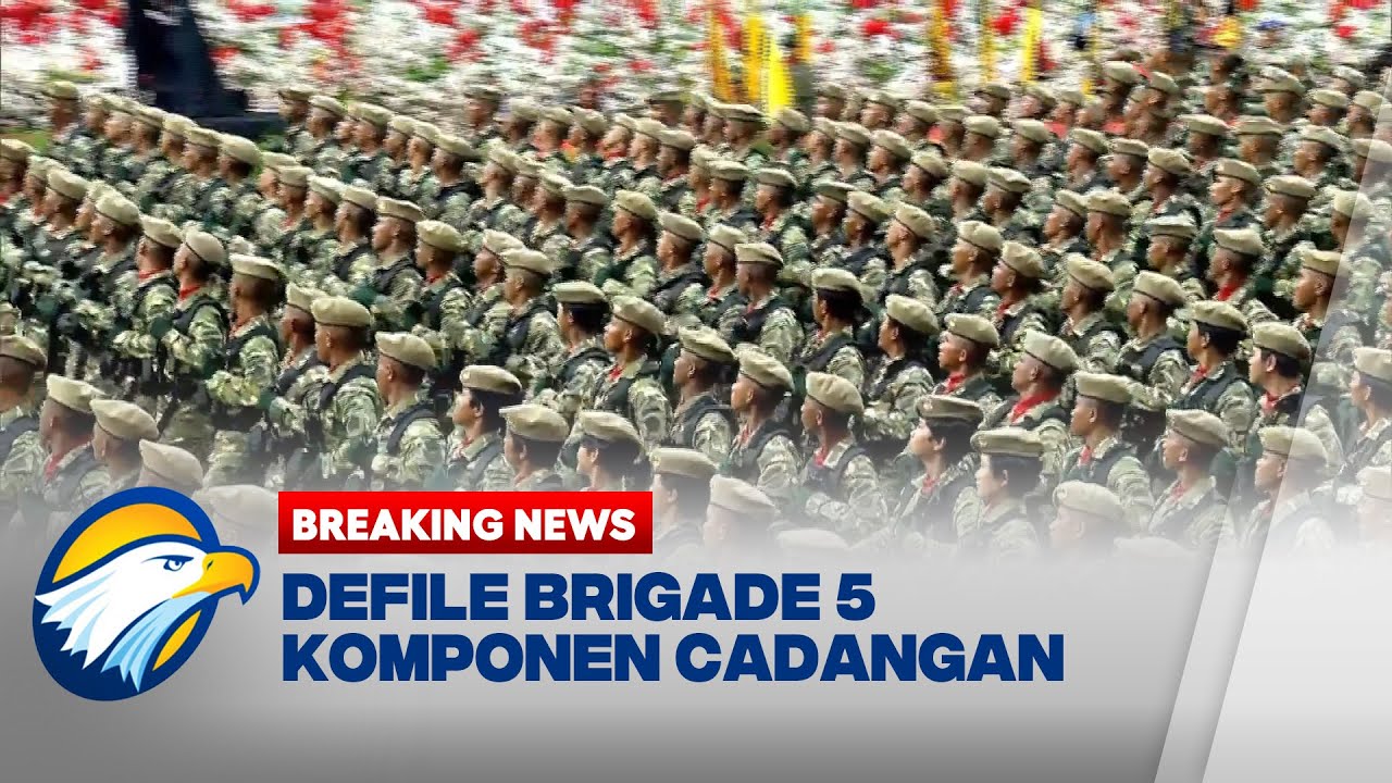 BREAKING NEWS - Penutupan Defile oleh Brigade 5 Komponen Cadangan di HUT Ke-79 TNI