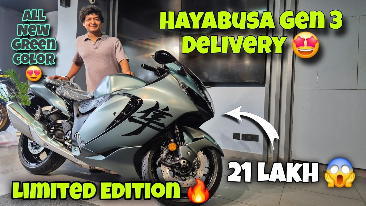 First In India Suzuki Hayabusa 2025 Delivery 😍❤️| All New Green Color✨️ | Hayabusa Gen-3🔥