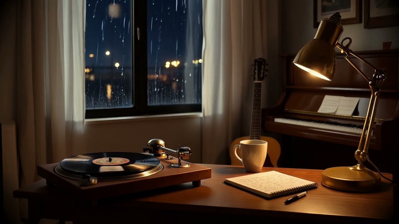 Soft Piano 🎹 |  Acoustic Guitar 🎸 | 1 Hour Late Night Lo-Fi Chill-hop 🎶  | Calm, Study & Relax Music