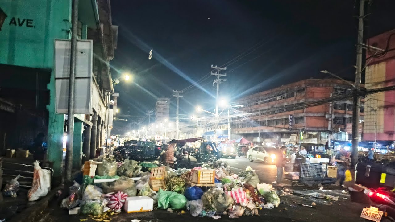 LIVE! DIVISORIA PUBLIC NIGHT MARKET TAMBAK BASURA TULOY LINIS YORMES TEAM AFTER WATER FLUSHING.