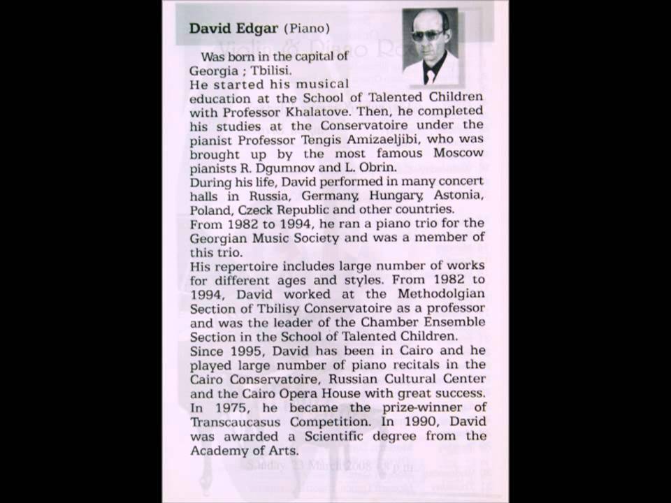 Dr. David Edgar (1995-2012)