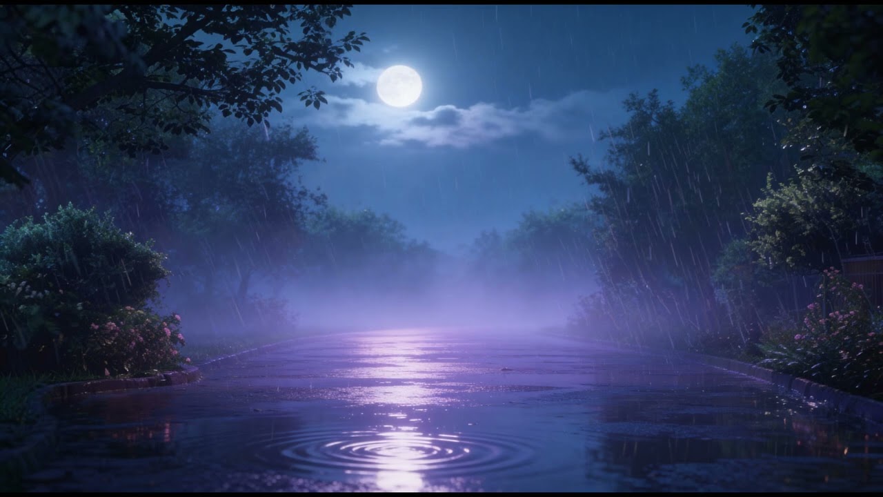 Fall Asleep Fast 🌙 Gentle Rain & Ambient Music for Deep Sleep
