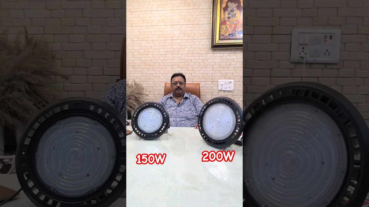 LED ROUND INDUSTRIAL HI-BAY LIGHT #ledlighting #industriallighting #technology #floodlights #led