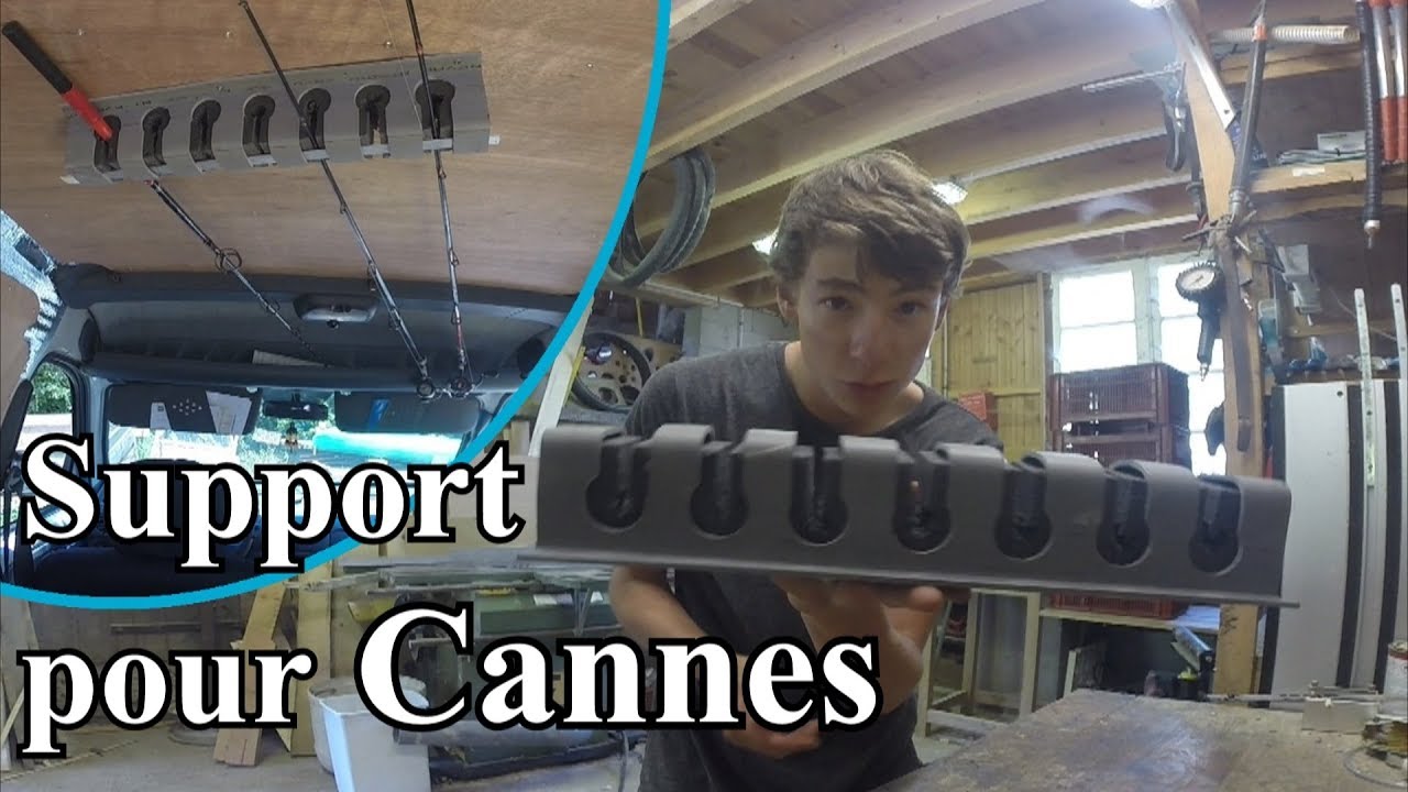 Truc et astuces n°28: fabriquer un support de cannes pour voitures, float tubes, murs,...