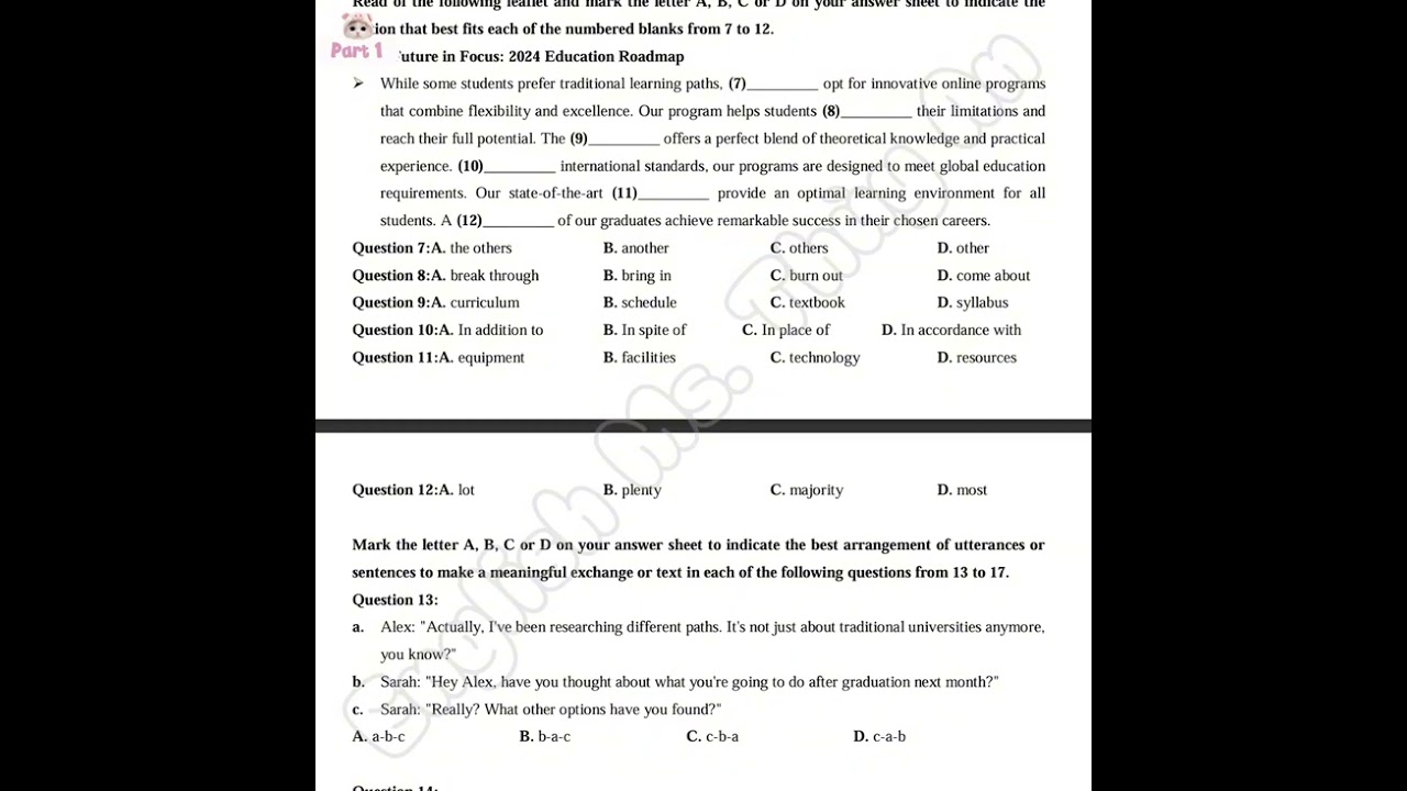 Sửa test 1 - Global Success - Unit 7: Education options for school-leavers cho lớp 11 - P1 💚