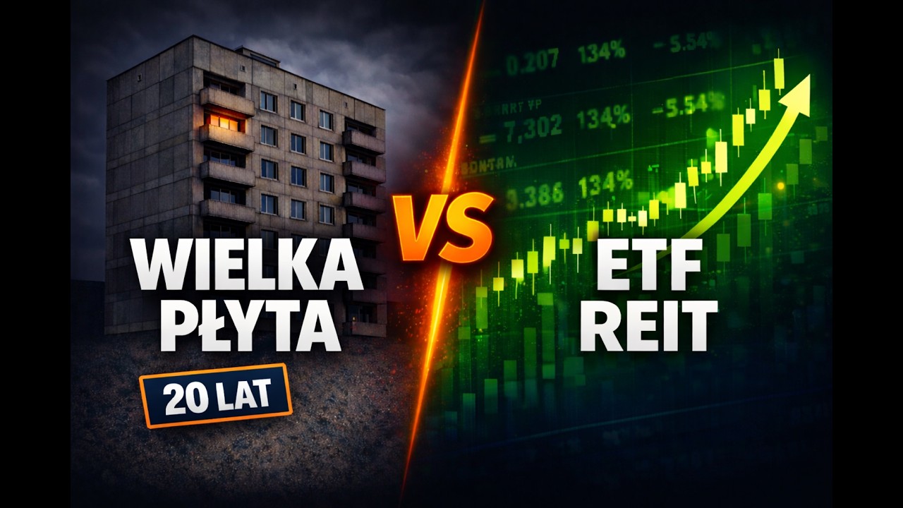 WIELKA PŁYTA vs ETF i REIT &mdash; gdzie naprawdę zarabia się więcej? (20 lat najmu mieszkania)