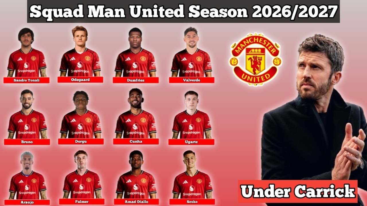 Squad Manchester United Season 2026/2027 Under Carrick ~ With Transfer Targets