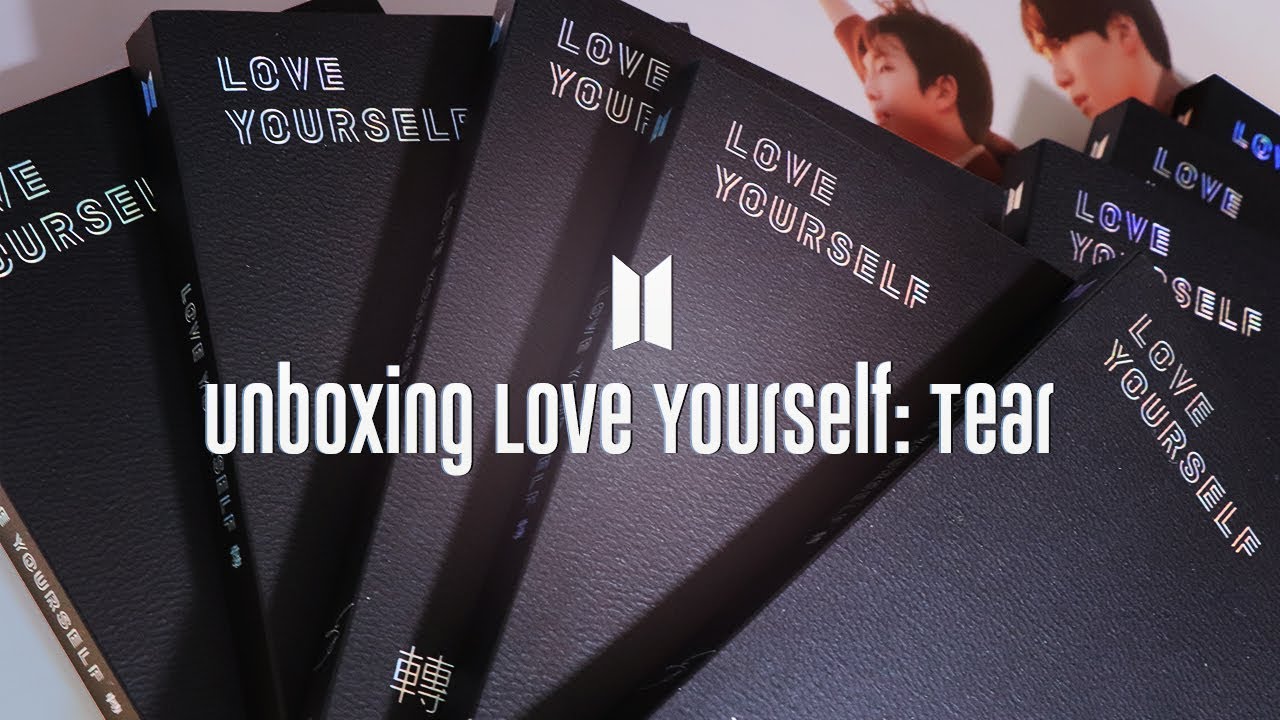 FINALLY unboxing all 4 versions of BTS 'Love Yourself: TEAR' album