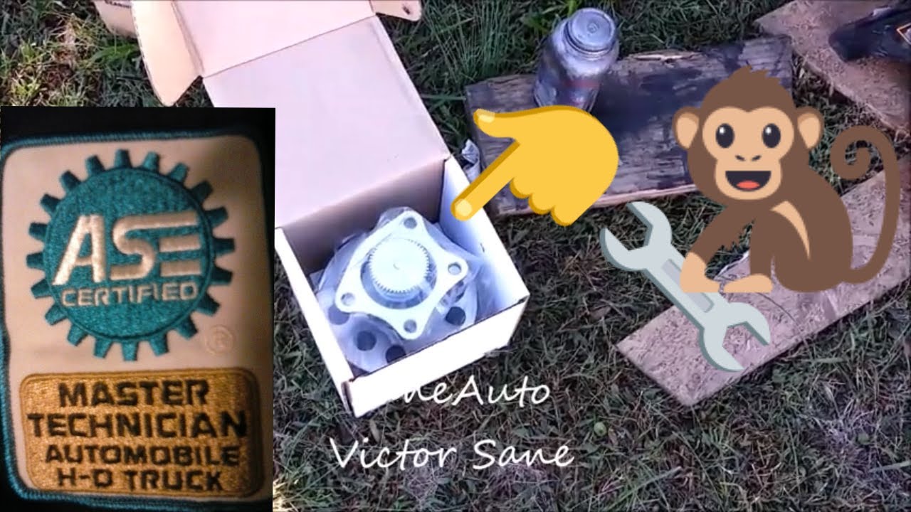 1997-2001 Toyota Camry How to replace wheel bearing hub assembly fix DIY