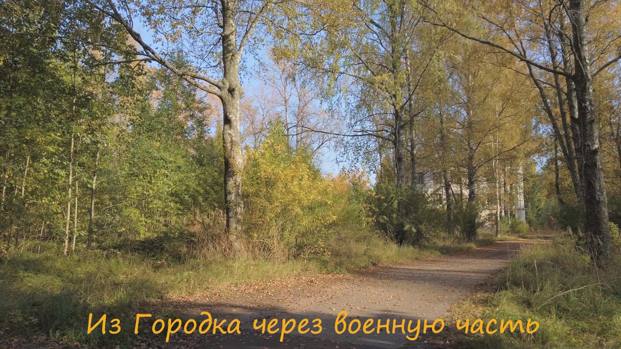 Из Городка через военную часть, октябрь...