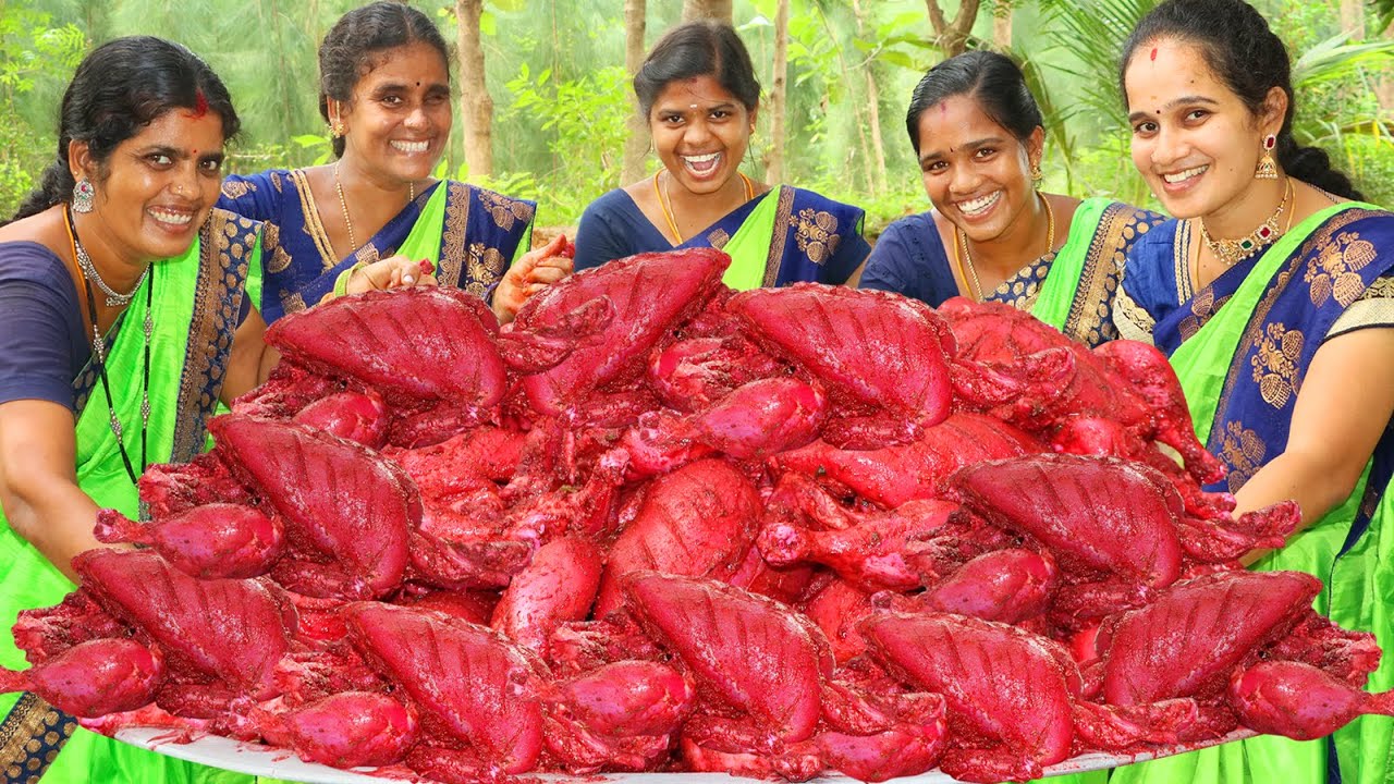 PINK CHICKEN THANDOORI | The Secret Behind Pink Chicken Thandoori | Village Babys Recipe Revelations