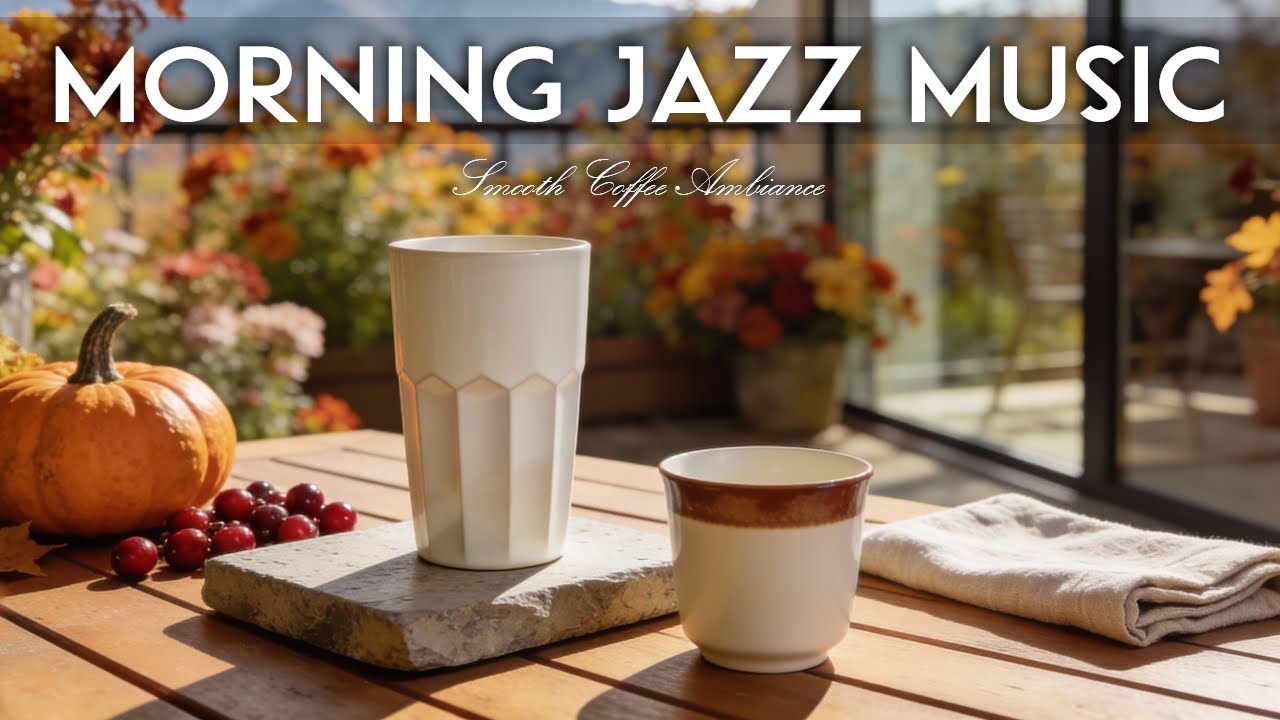 Morning Jazz Music ☕ Smooth Coffee Shop Ambiance Jazz Music & Bossa Nova for study,work,focus.