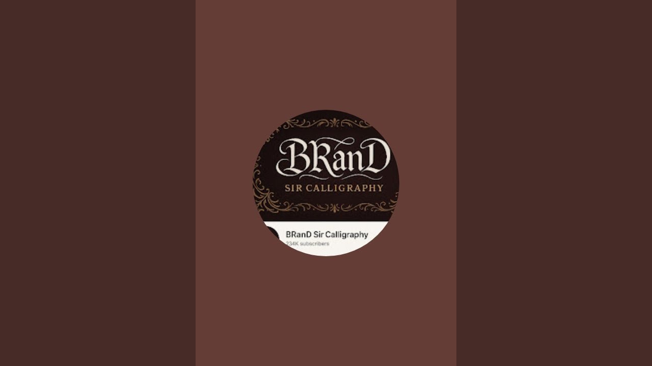 BRanD Sir Calligraphy  is livestream Comment your name writing chat