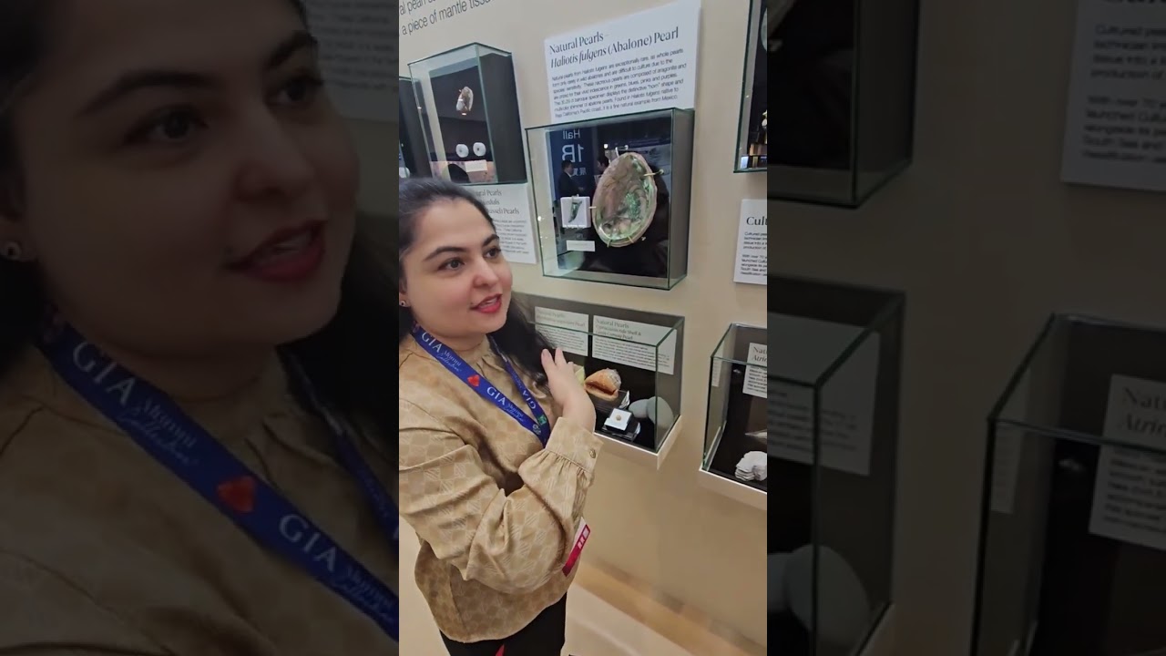 Natural Pearl Exhibition by GIA at Hong Kong Jewellery show March 2026 by Roxanne from GIA Mumbai