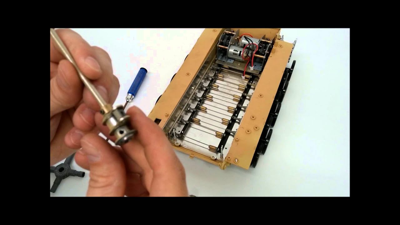 How to replace a torsion bar on a Taigen Tiger 1 RC tank