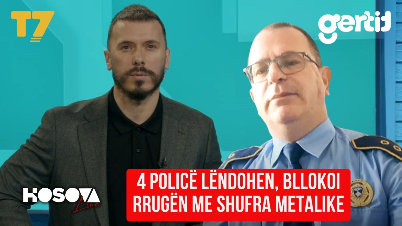 4 policë LËNDOHEN, bllokoi rrugën me shufra metalike, 45-vjeçari nga Samadraxha përplaset | T7