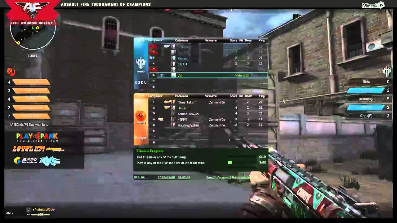 EXPENDABLES vs Zennich - (Assault Fire Tournament of Champions Semi-Finals) Game 2 - Vill and Dale