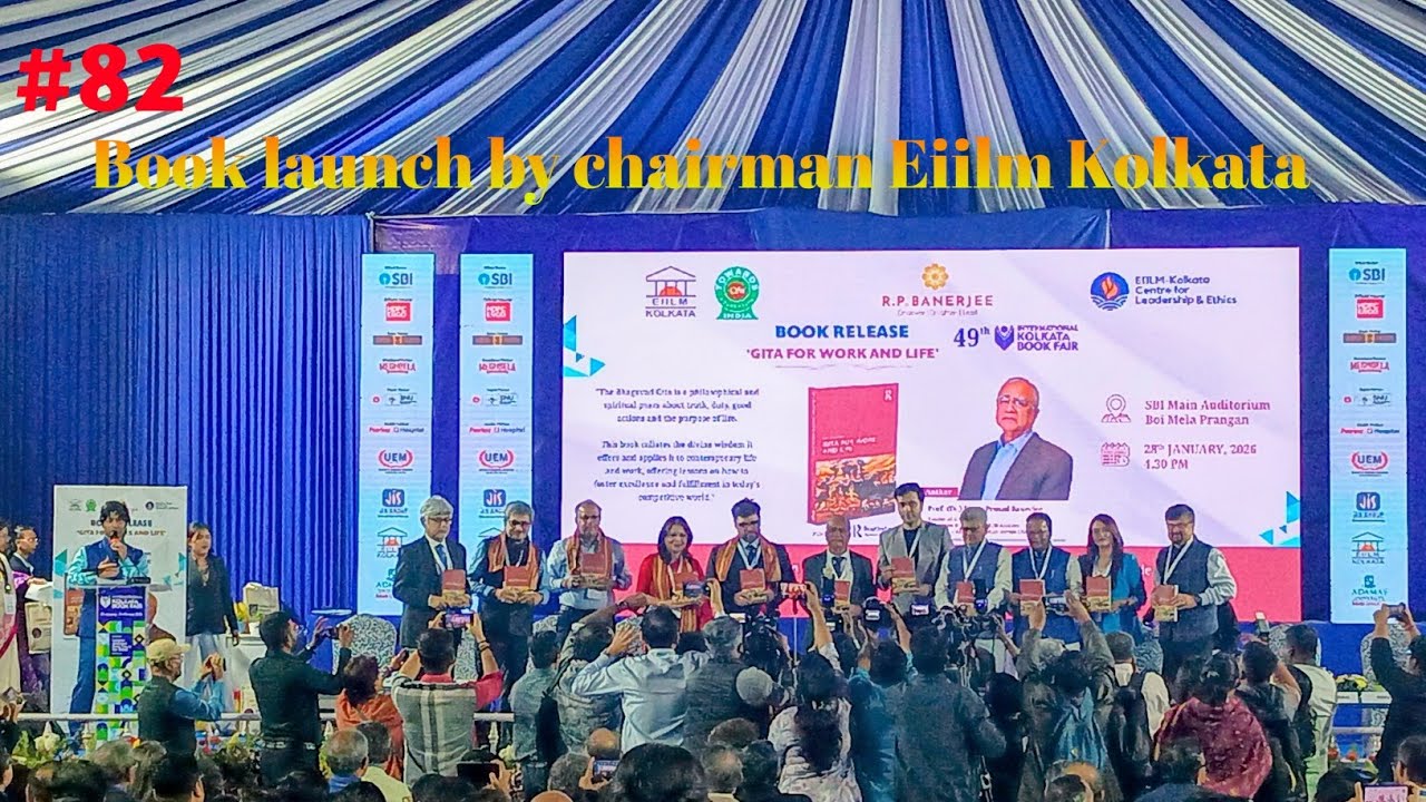 Inside Look: Kolkata Book Fair's Biggest Launch Event -Gita For Work And Life!😍