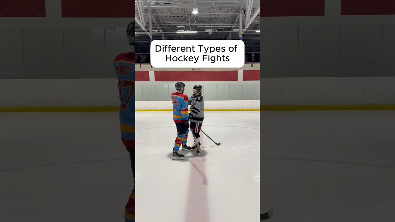 Types of Hockey Fights🤣😳 #hockey #hockeyfights #fighting #nhl #hockeyplayer #hockeyvideos #sports