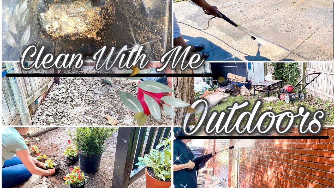 Extreme Outdoor Cleaning Motivation | Clean With Me Actual Mess 2020 | Satisfying Cleaning Video