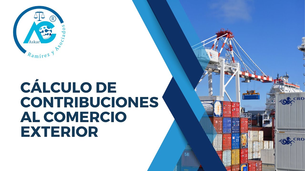 Cálculo de contribuciones al comercio exterior