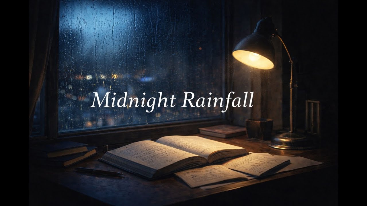 Rain Sounds & Piano for Deep Sleep & Focus – Midnight Rainfall(Full album)