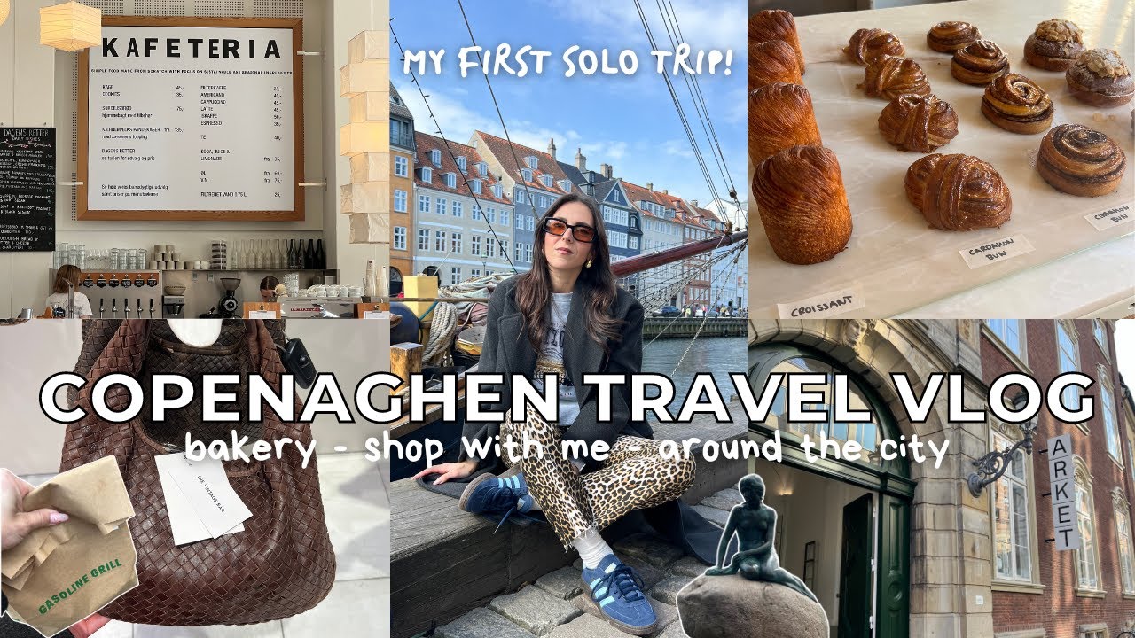 PRIMO GIORNO DA SOLA A COPENAGHEN | TRAVEL VLOG 1 | bakery, come shop with me, visitiamo la città...