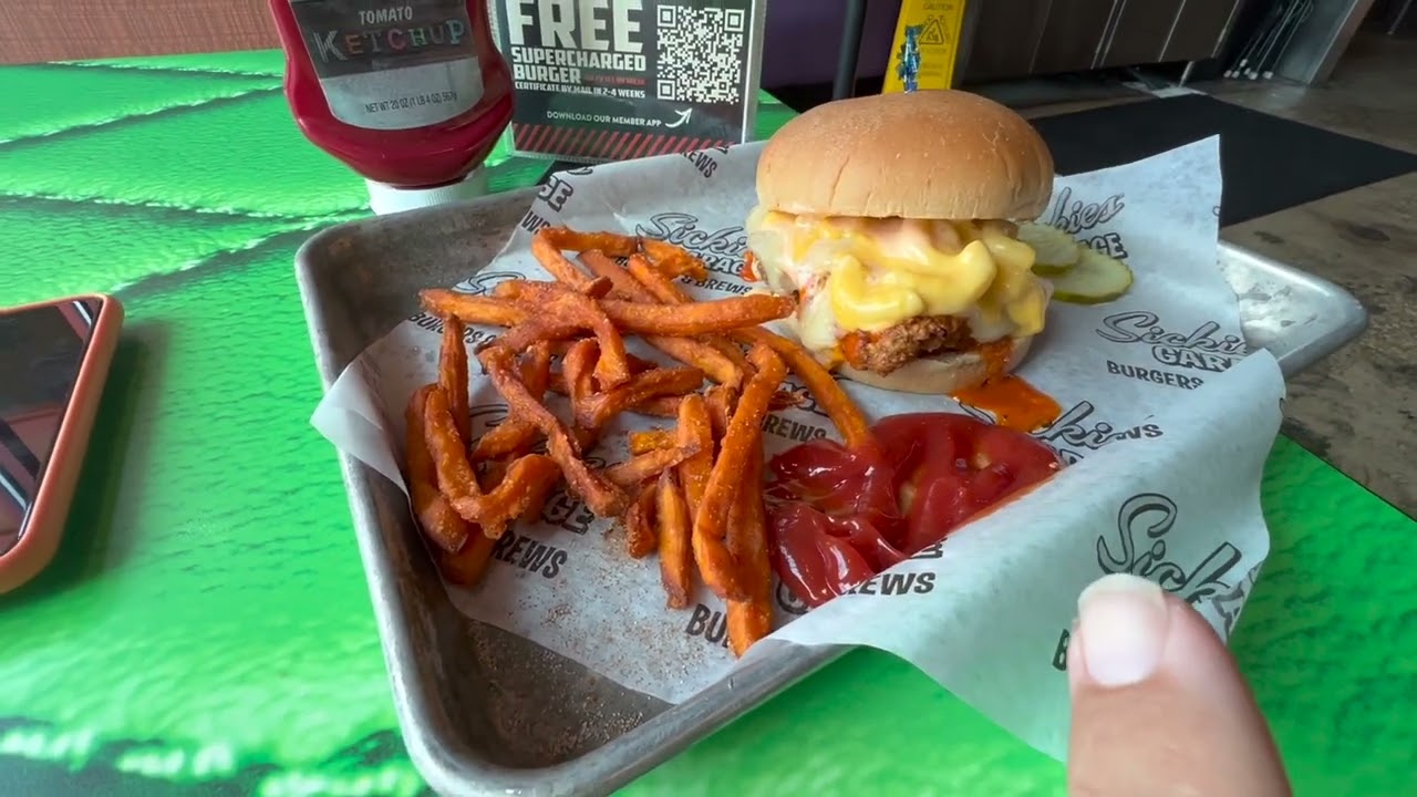 Sickies Garage Burger Joint 192 restaurant near Walt Disney World!