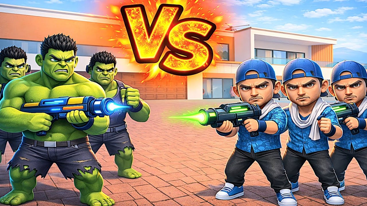 Hulk Gang Vs Blue Jack Gang Fight🔥🤯 Indian Theft Aura Simulator 🤩| Hashmi Gamer 