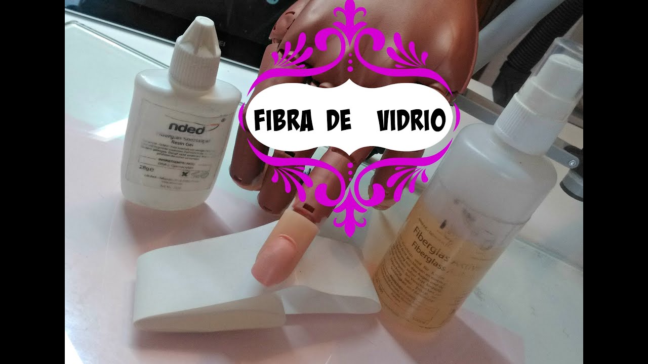 Tutorial como reparar uña natural con FIBRA DE VIDRIO