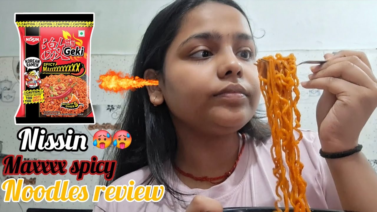 Nissin maxxxx spicy noodles 🍜 | don't try 🥵🥵 | ||misti vibes|| 