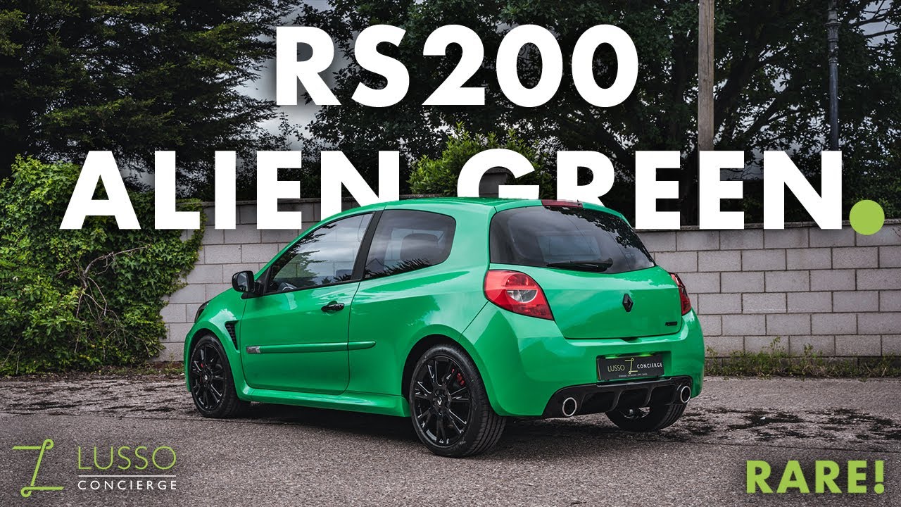 Rare Alien Green RenaultSport Clio 200 - 1 of 8 in the UK!