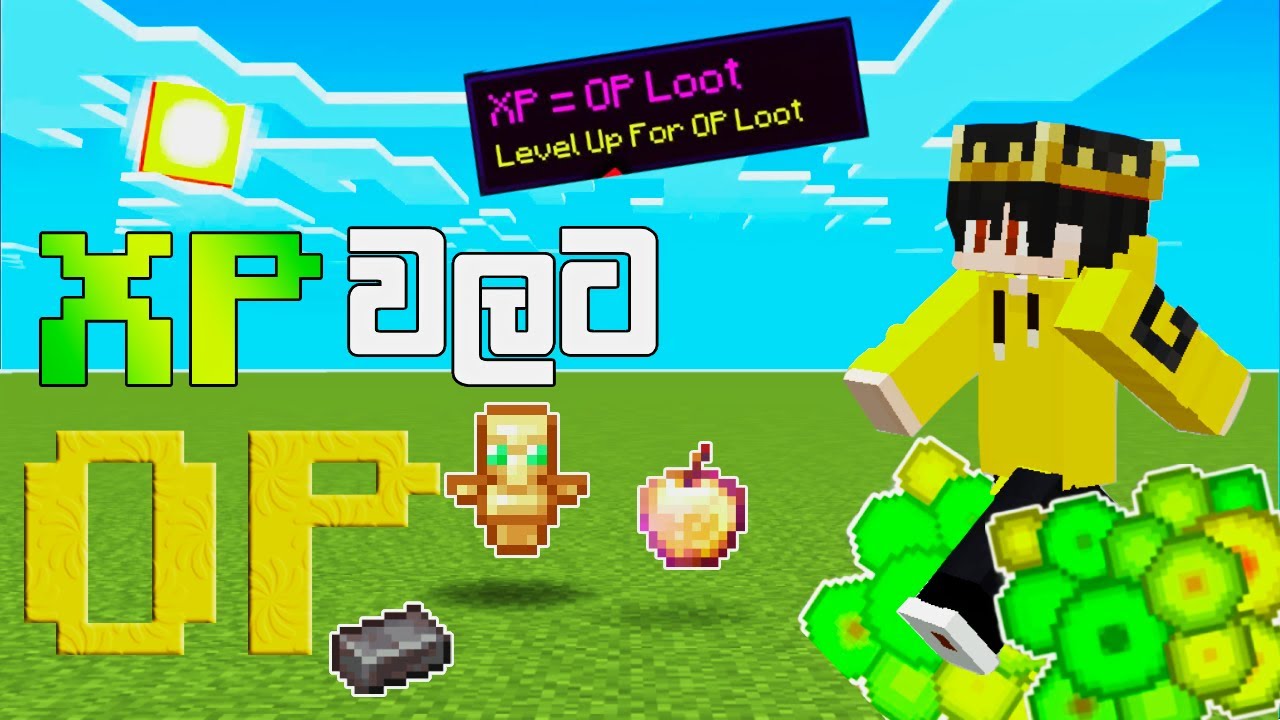 Minecraft ඒත් XP=OP Loots🌌