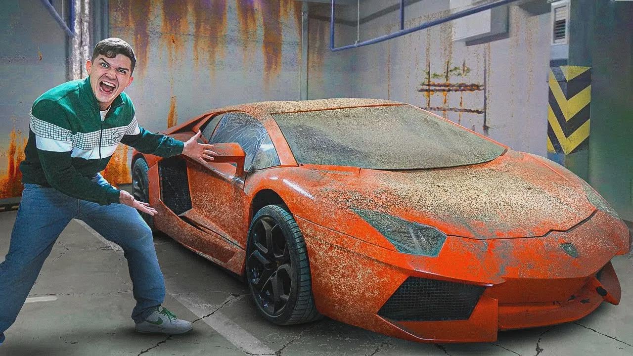 On a déniché une Lamborghini abandonnée depuis des années dans un parking souterrain !