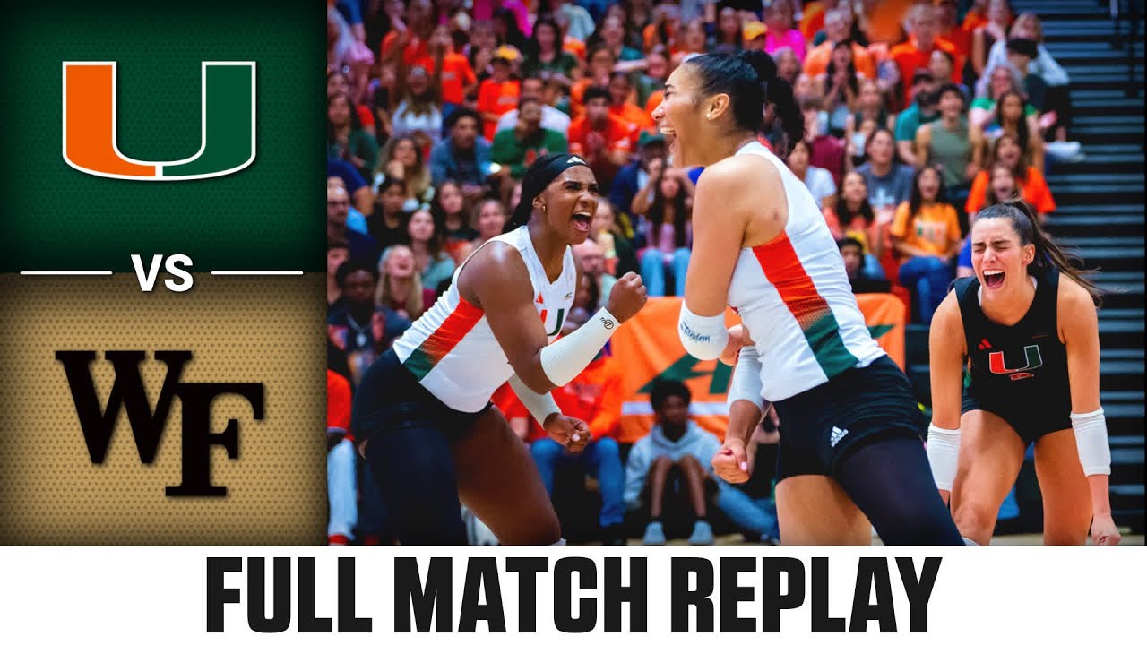 Miami vs. Wake Forest Full Match Replay | 2025 ACC Volleyball