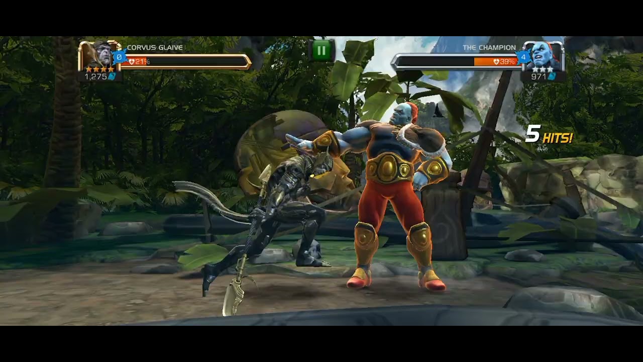 Corvus Glaive VS The Champion | Marvel Contest Of Champions