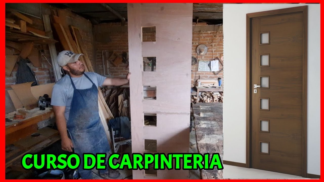 Puerta de tambor con cristales.(paso a paso)