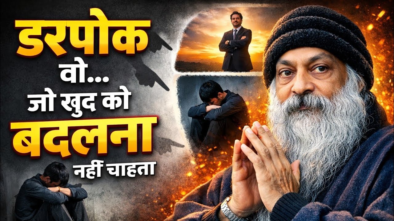 Osho - डरपोक वो जो खुद को बदलना नहीं चाहता – ओशो का गहरा सच | osho hindi speech 