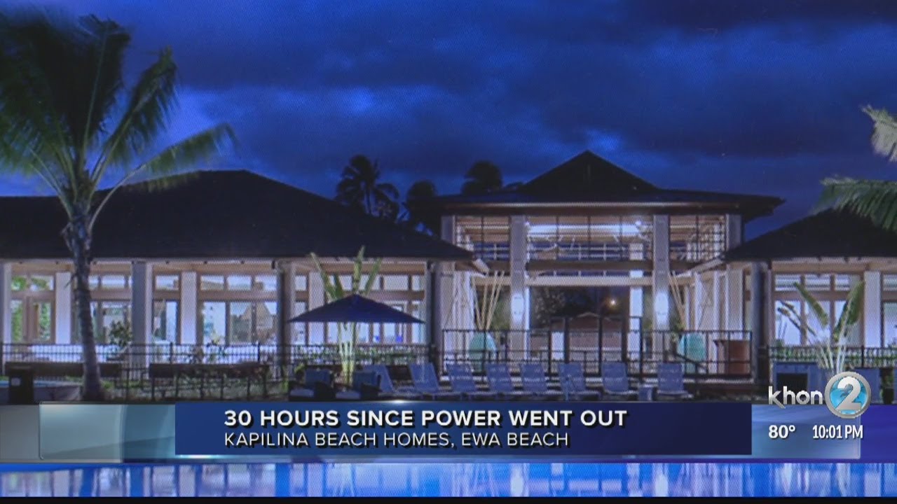 Ewa Beach community has been without power for more than 24 hours