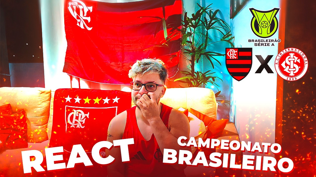 EMPATE MUITO FRUSTRANTE! REACT FLAMENGO x INTERNACIONAL 🔴⚫ BRASILEIRÃO 2026