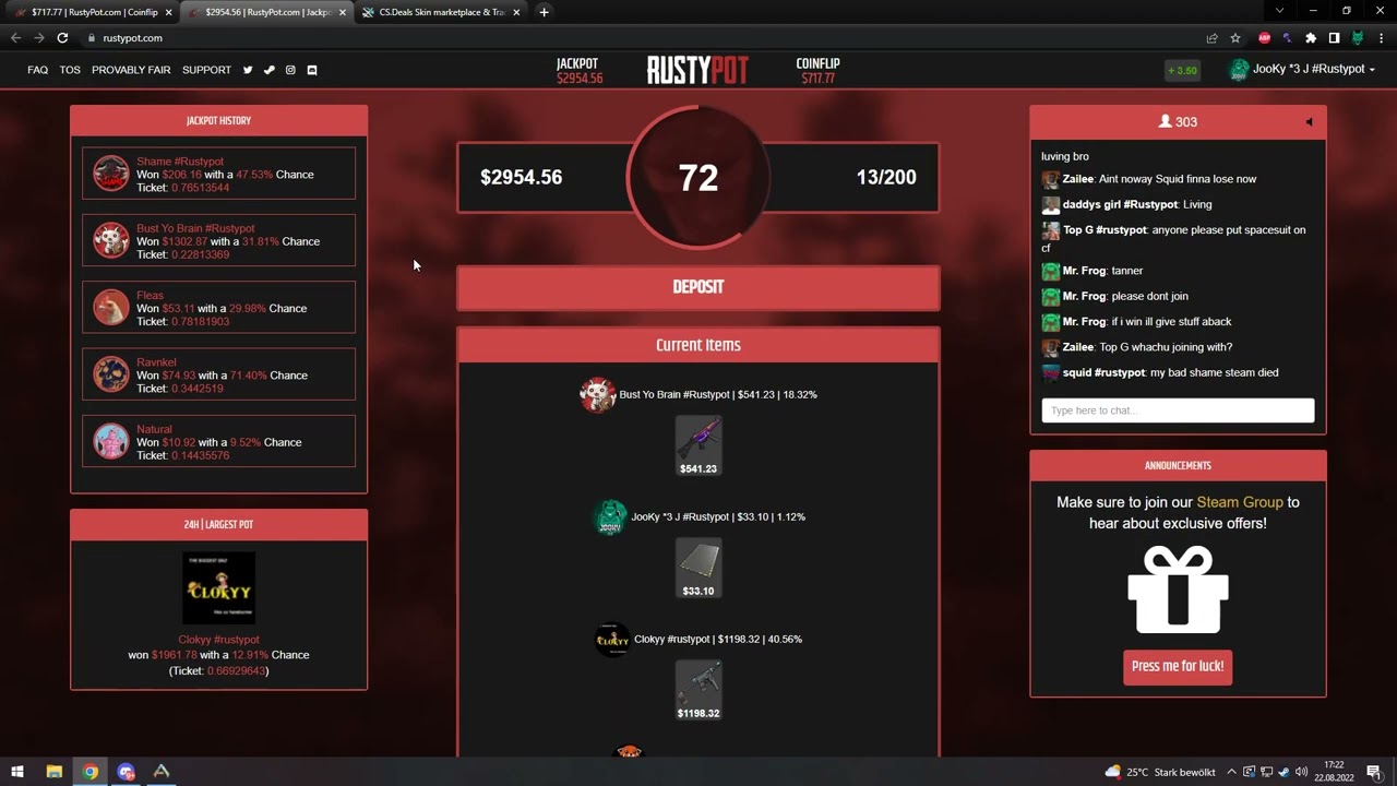 Rustypot 3800$ Jackpot