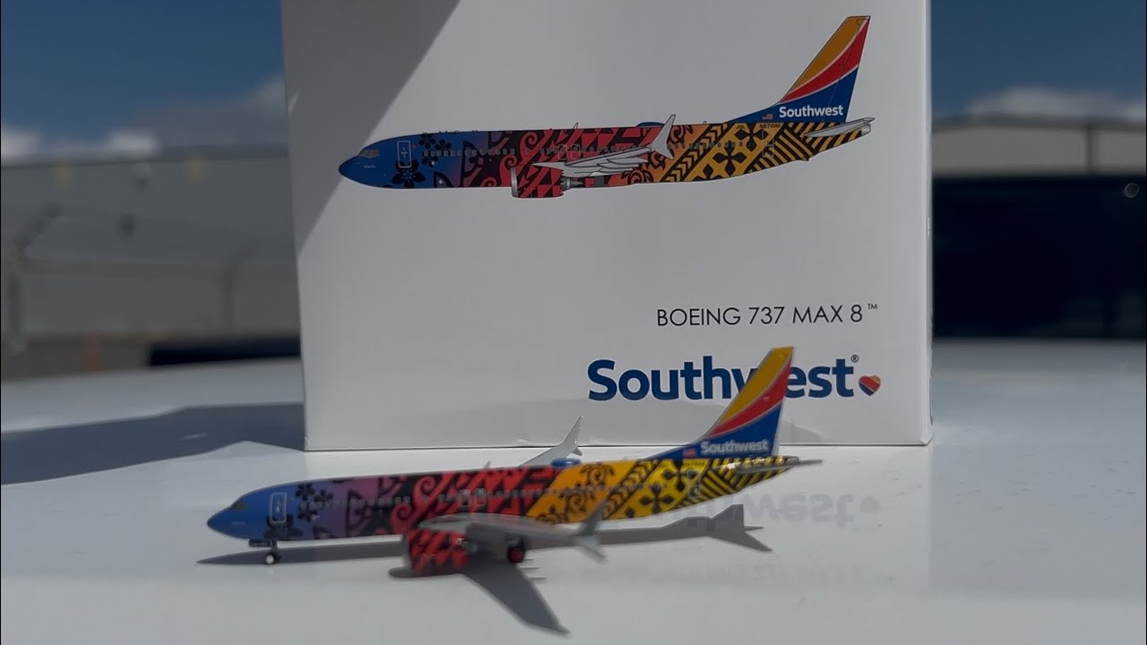 Gemini Jets 1:400 Southwest Imua One Boeing 737 MAX 8 Model Review At The REAL AIRPORT