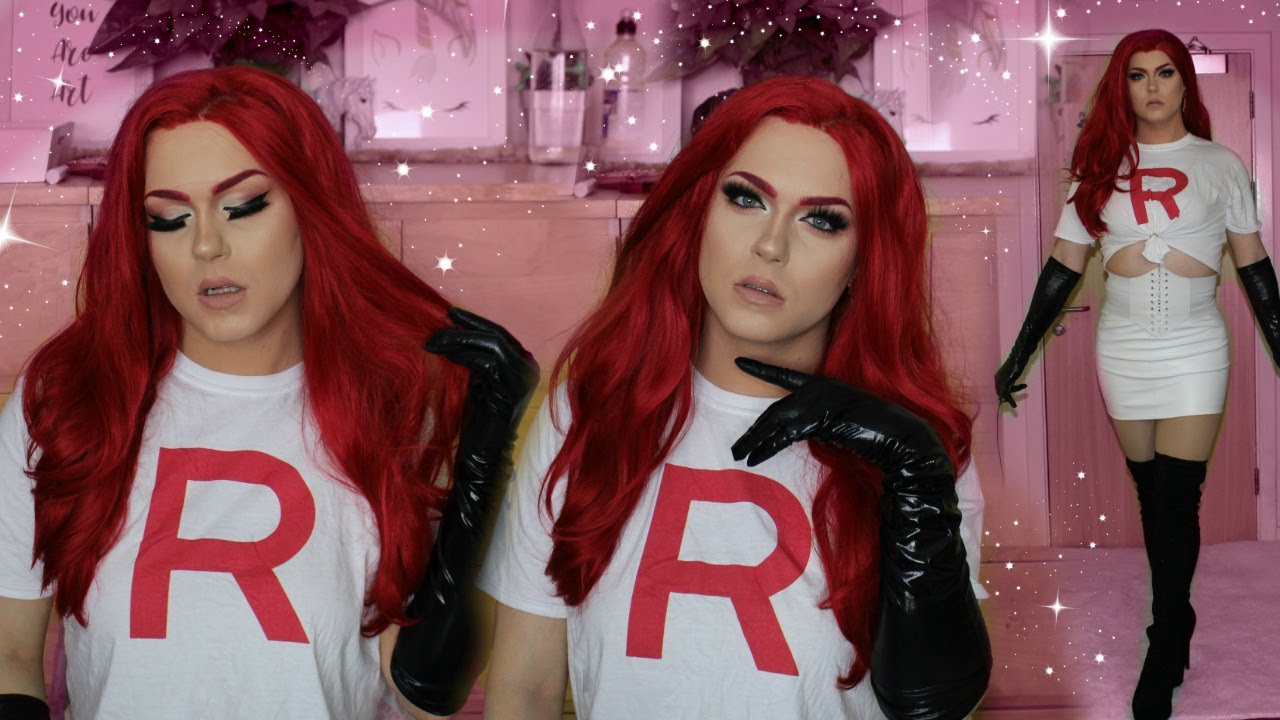 Jessie from pokemon - Cosplay / Drag Transformation | Halloween 2019